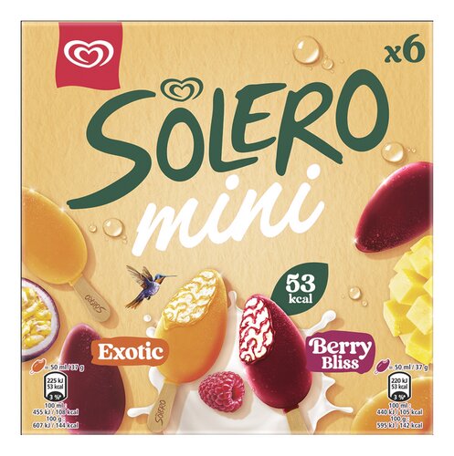 SOLERO Ijs Mini Exotic Berry