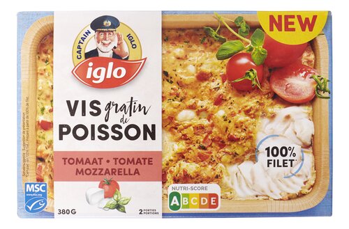 IGLO visgratin tomaat/mozarella MSC