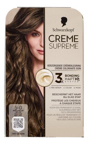 Schwarzkopf Creme Supreme 5-0 Natuurlijk bruin