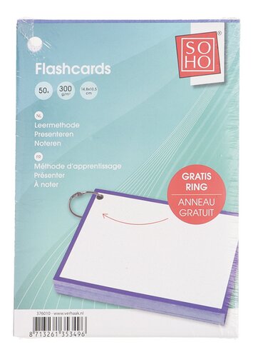 SOHO Flashcards anneau clip A6