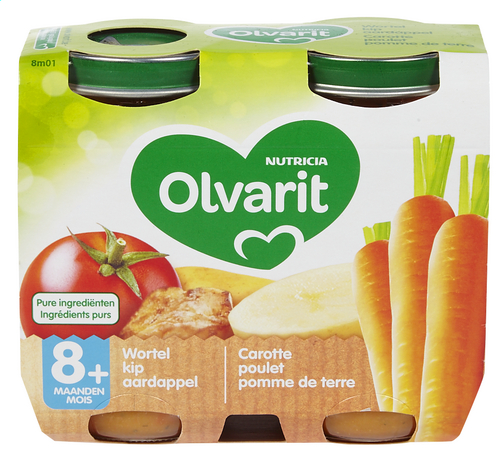 OLVARIT carotte poulet pdt 8m+
