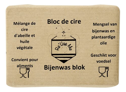 RE'USE ME bloc de cire d'abeille