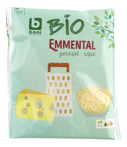 BONI BIO Fromage Emmental Râpé