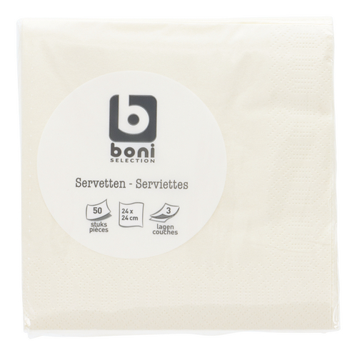 BONI Serviette Champagne 24cm