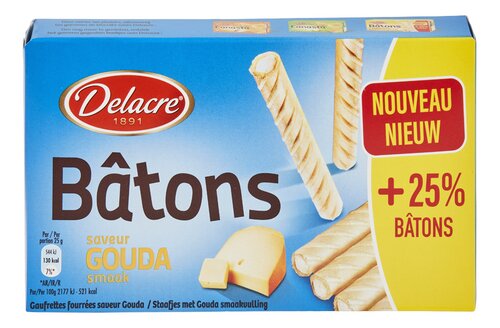 DELACRE bâtons saveur gouda