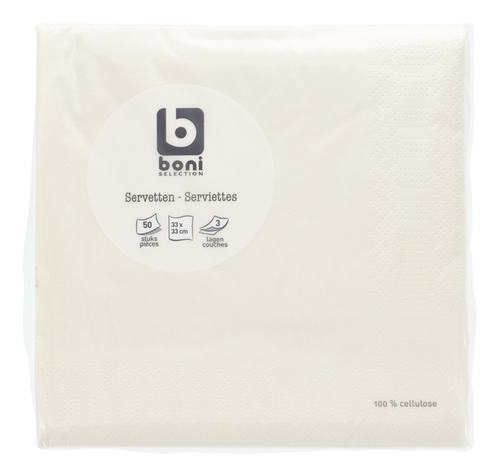 BONI Serviette Champagne 33cm