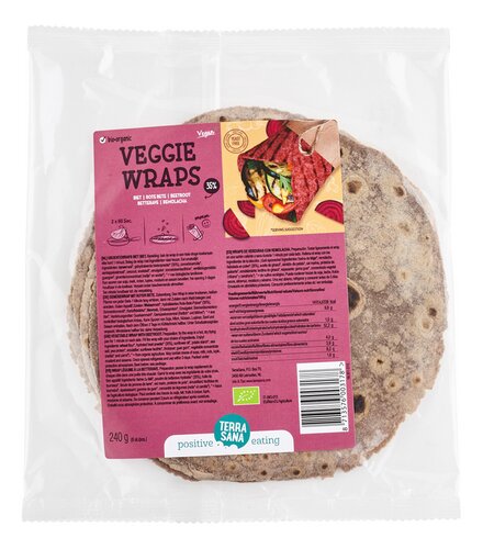 TERRASANA groentewrap rode biet Bio