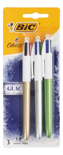Roos Pardon Fascineren BIC 4-kleuren balpen Glazed | Colruyt