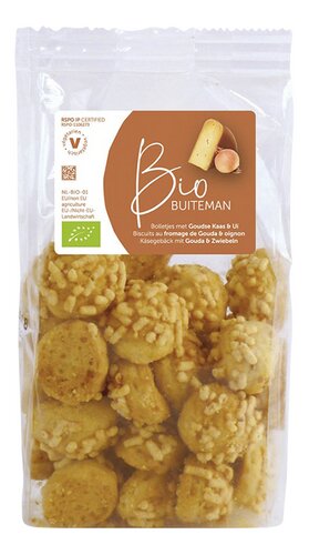 BUITEMAN biscuits gouda&oignons bio