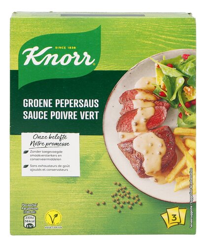 KNORR saus groene peper zakje