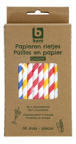 BONI paille papier couleur