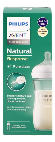 Lot De 3 Housses Silicone Protectrices Pour Biberon Philips Avent Natural En Verre - Incassable, 120 Ml, 3 Couleurs