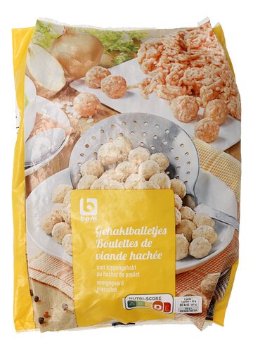 BONI gehaktbal kip voorgegaard 1kg