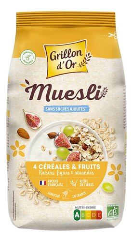 GRILLON D'OR Muesli 4Gr.&Vrucht Bio