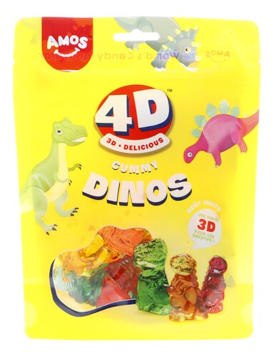 AMOS 4D Gummy Kids Dinos