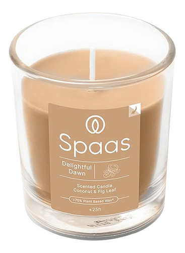 SPAAS bougie parf verre transp. Delightf