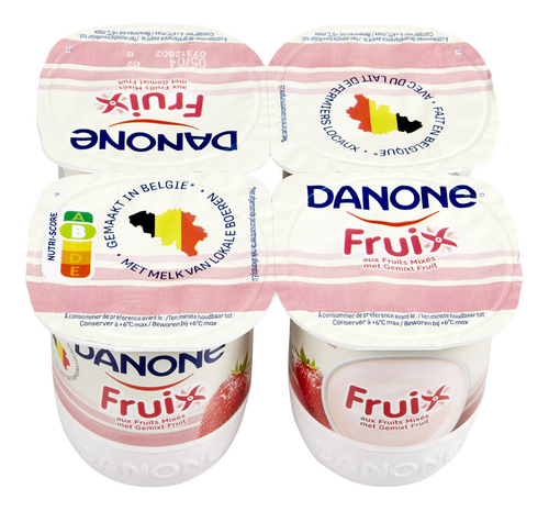 DANONE fruix yaourt entier fraise