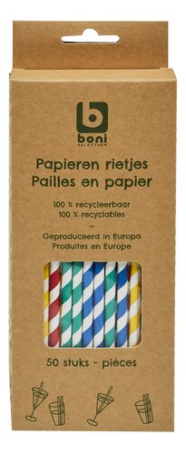 BONI paille papier couleur