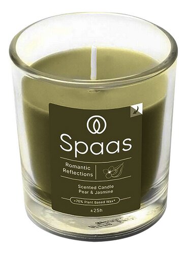 SPAAS bougie parf verre transp. Romantic