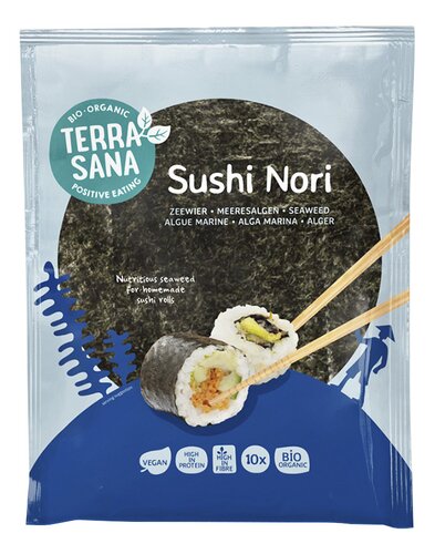 TERRASANA Sushi Nori 10 Vellen Bio