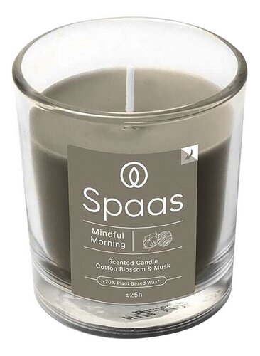 SPAAS bougie parf verre transp. Mindful