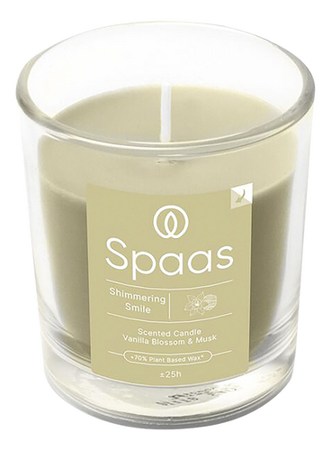 SPAAS bougie parf verre transp. Shimmeri