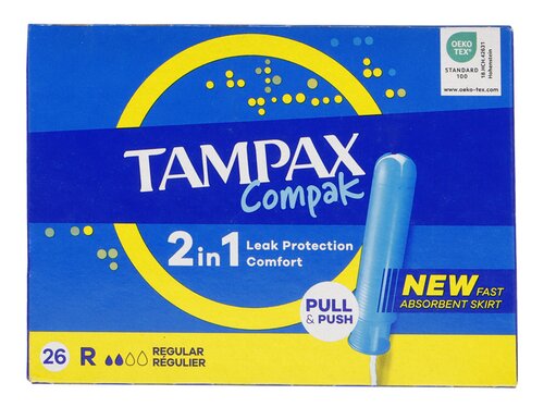 TAMPAX COMPAK tampons regular