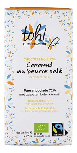 TOHI Pure 72% Car.beurre salé Bio