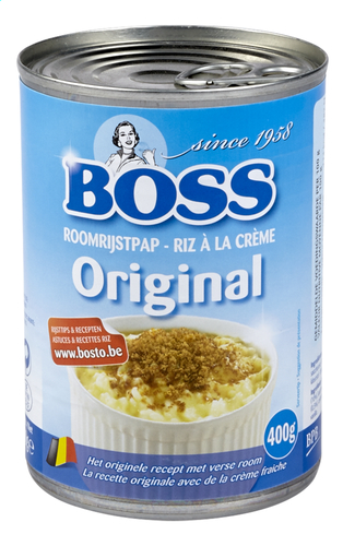 BOSS roomrijstpap original blik