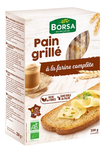 BORSA pain grillé farine compl. bio
