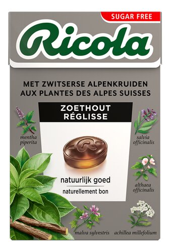 RICOLA pastille zoethout suikervrij