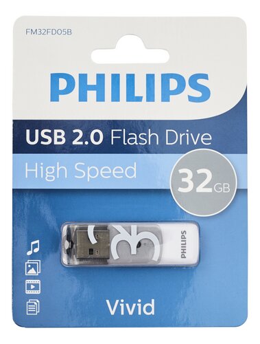 PHILIPS Vivid Edition usb grijs 32GB