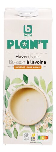 BONI PLAN'T Haverdrink suikervrij