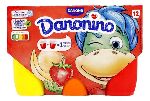 DANONINO aardbei/ban/abr