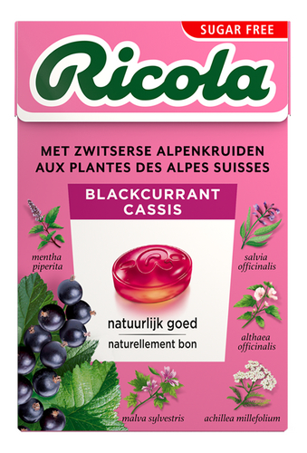 RICOLA pastille blackcurrant sv