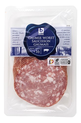 BONI saucisson Gaumais tranches