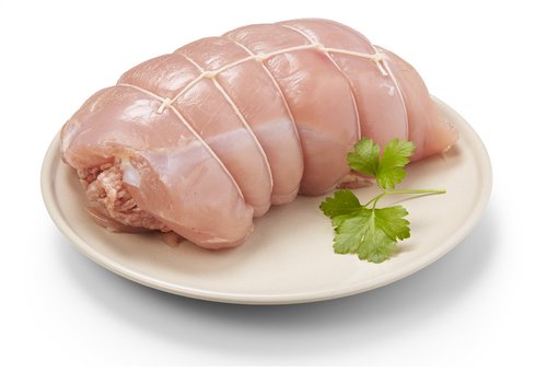  Fil.de dinde farci hachis porc sucr.Bio