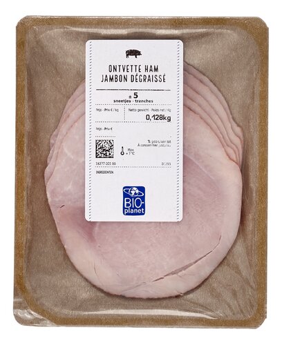 BIO-PLANET jambon dégraissé Bio