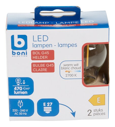 BONI fil.boule E27 4W 470lm