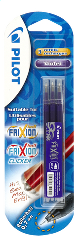 PILOT Frixion recharges violet
