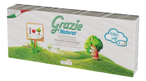 GRAZIE NATURAL mouch.recyclé 4é