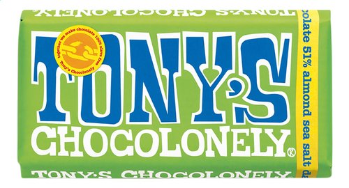 TONY'S noir 51% amandes sel de mer