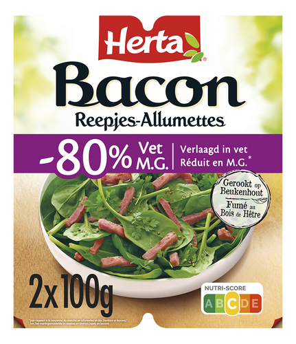 HERTA allumettes bacon fumé