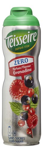 Sirop parfum grenadine, zéro sucres - Teisseire - 60 cl
