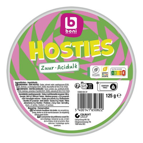 BONI snoep hosties zuur
