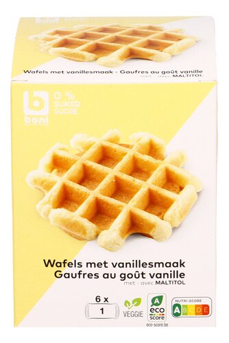 BONI gaufre goût vanille s. sucre