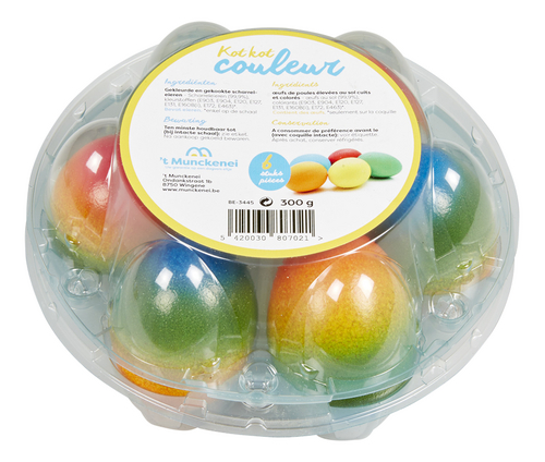  Oeufs durs et colorés