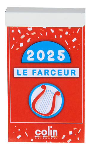 COLIN bloc éphéméride Le Farceur