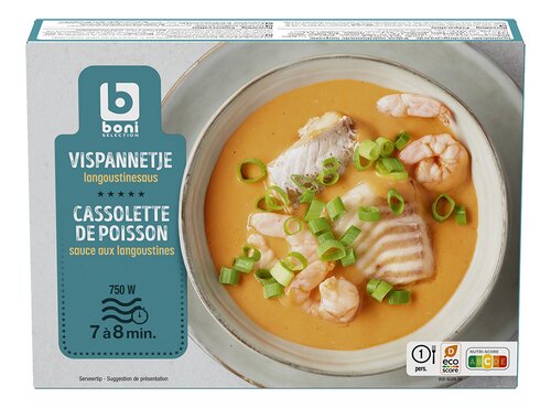 BONI cassolette poisson sauce lang.