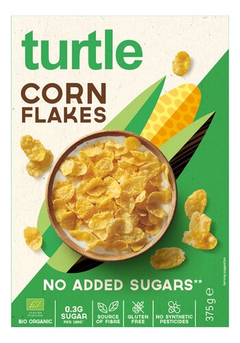 TURTLE Cornflakes Low Sugar GV Bio 375g